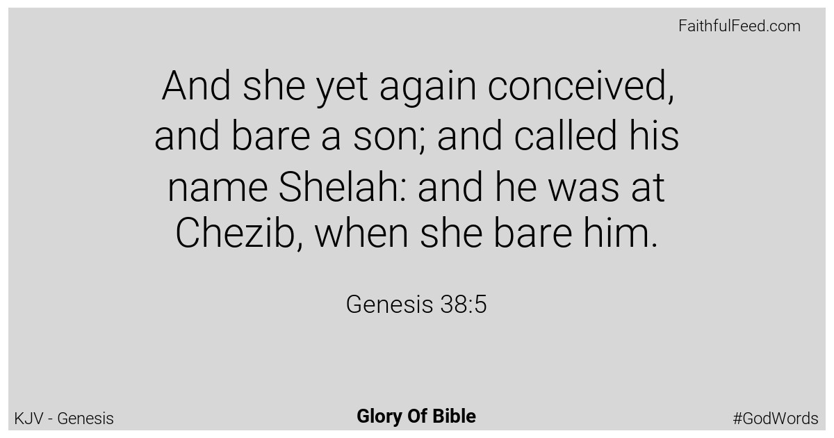 Genesis 38:5 - Kjv