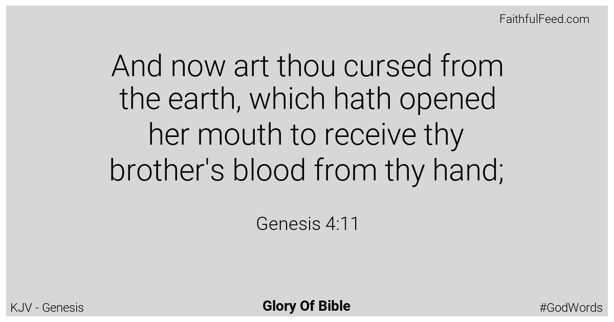 Genesis 4:11 - Kjv