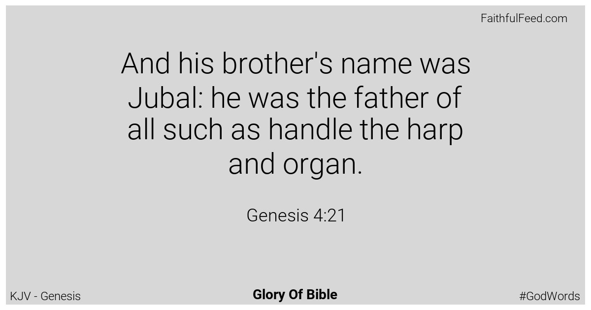 Genesis 4:21 - Kjv