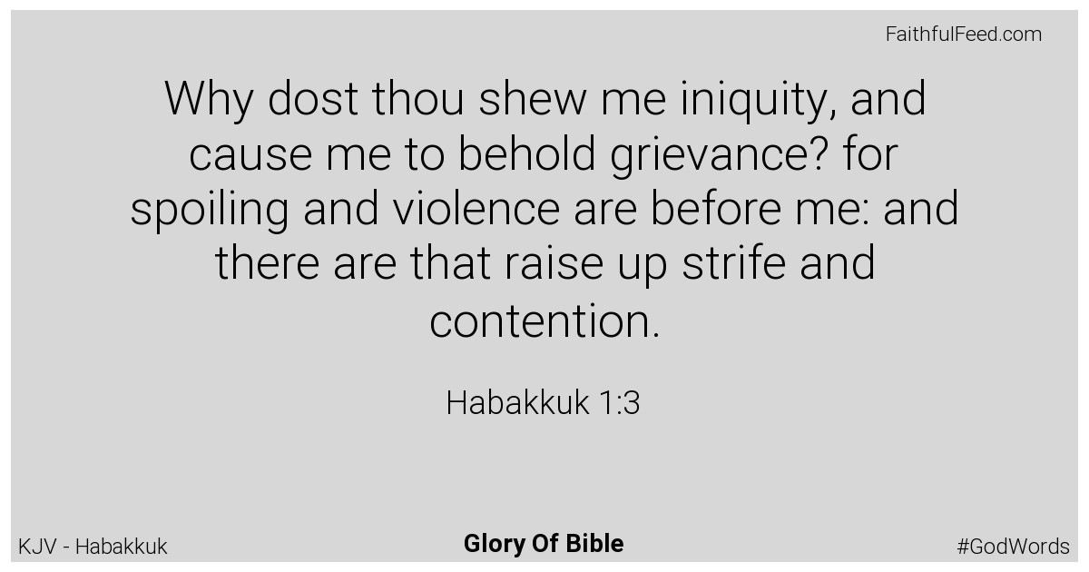 Habakkuk 1:3 - Kjv