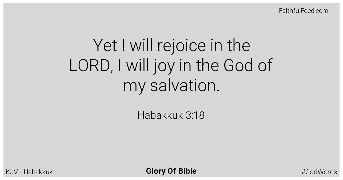 Habakkuk 3:18 - Kjv