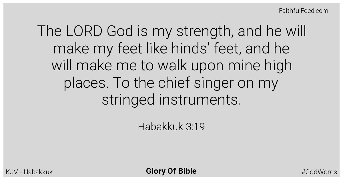 Habakkuk 3:19 - Kjv