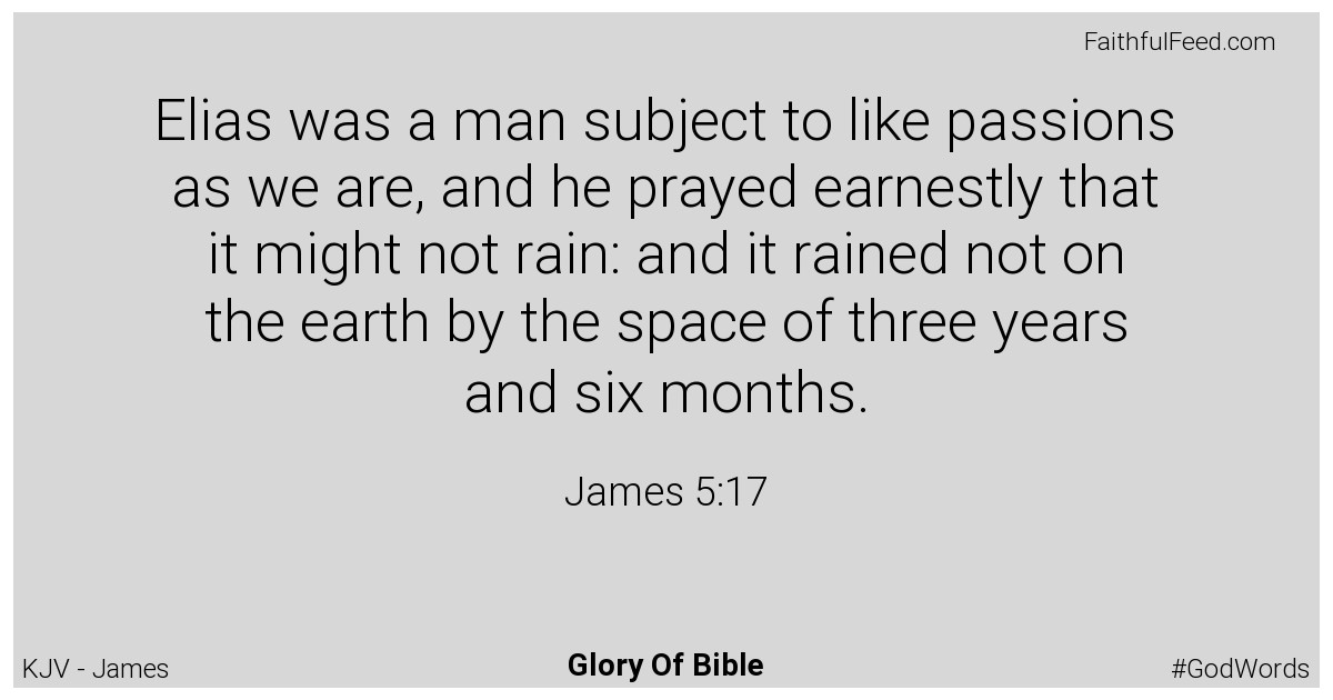 James 5:17 - Kjv