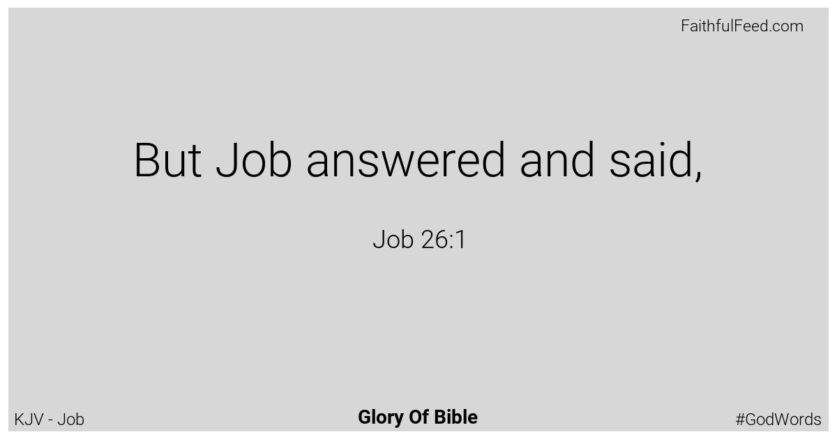 Job 26:1 - Kjv