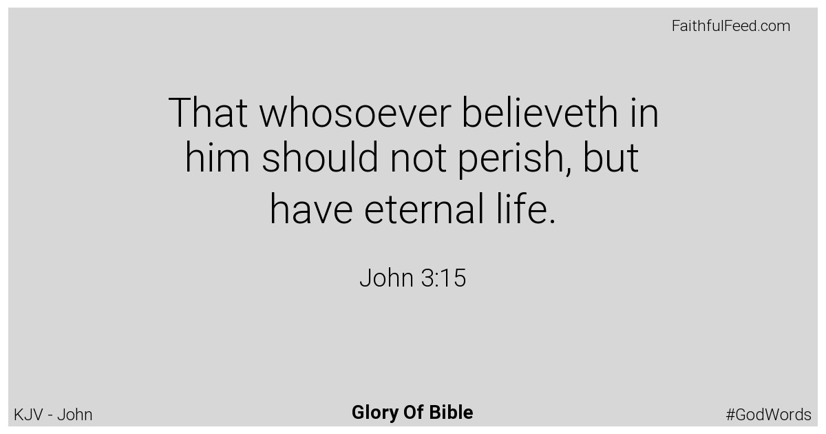 John 3:15 - Kjv