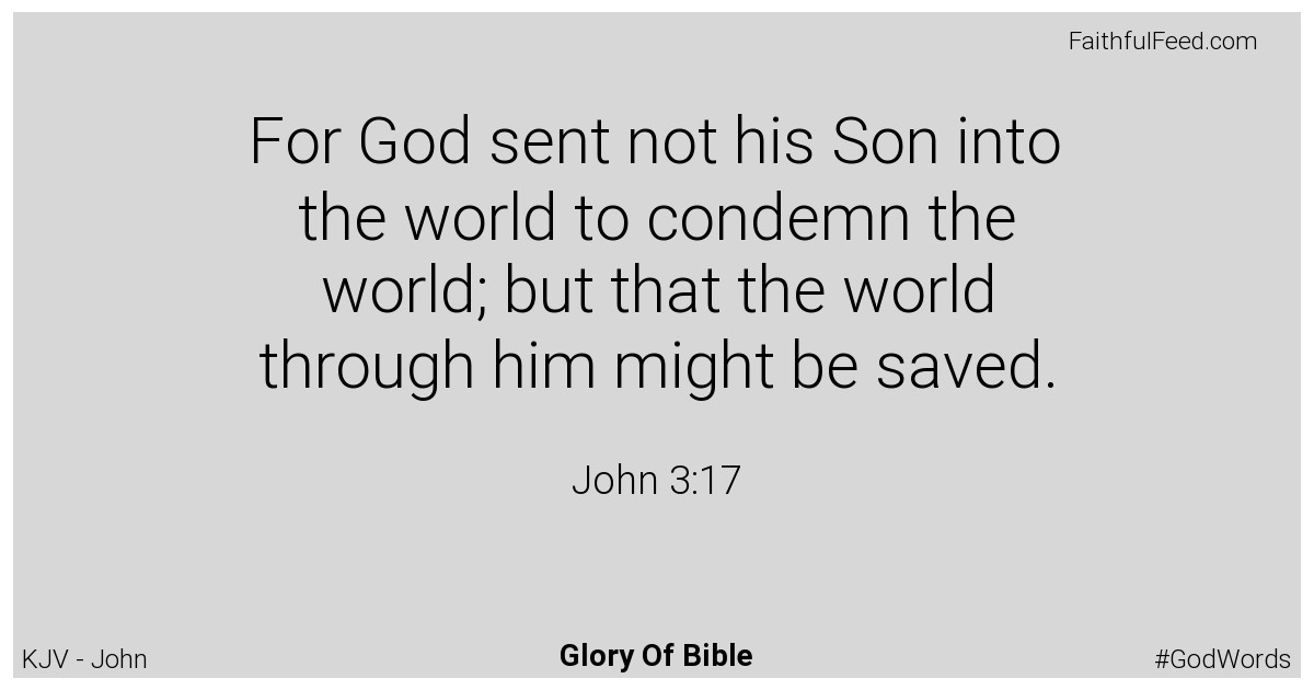 John 3:17 - Kjv