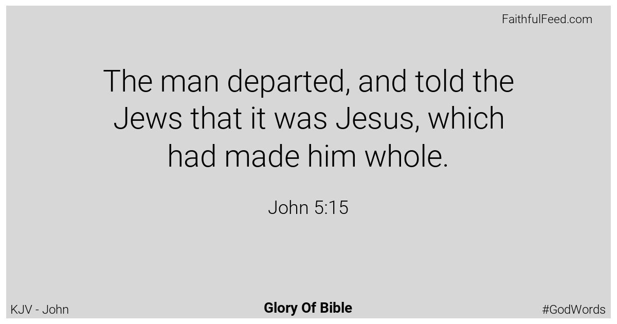 John 5:15 - Kjv