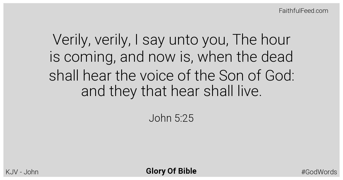 John 5:25 - Kjv