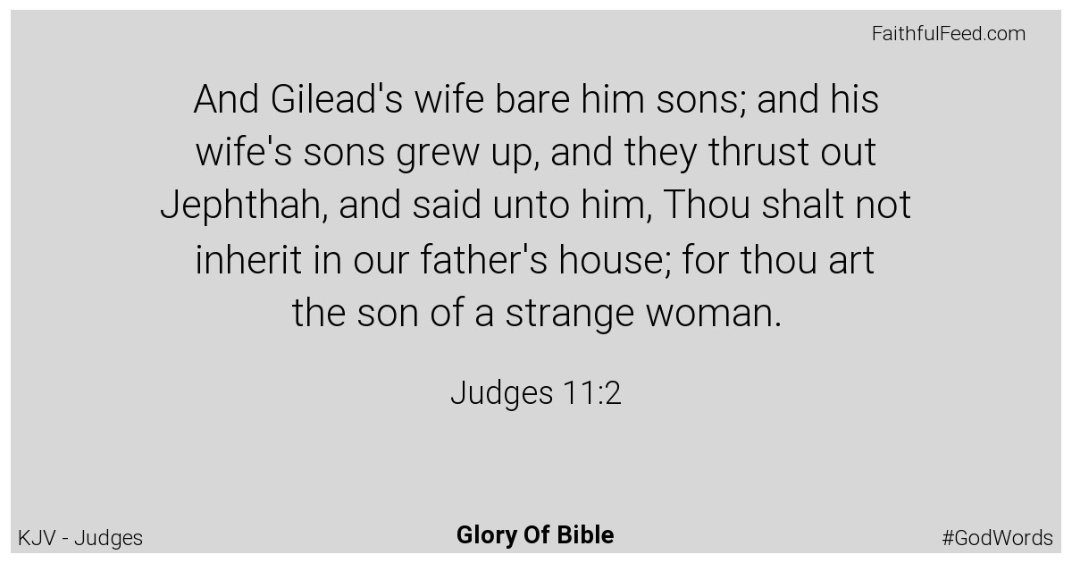 Judges 11:2 - Kjv