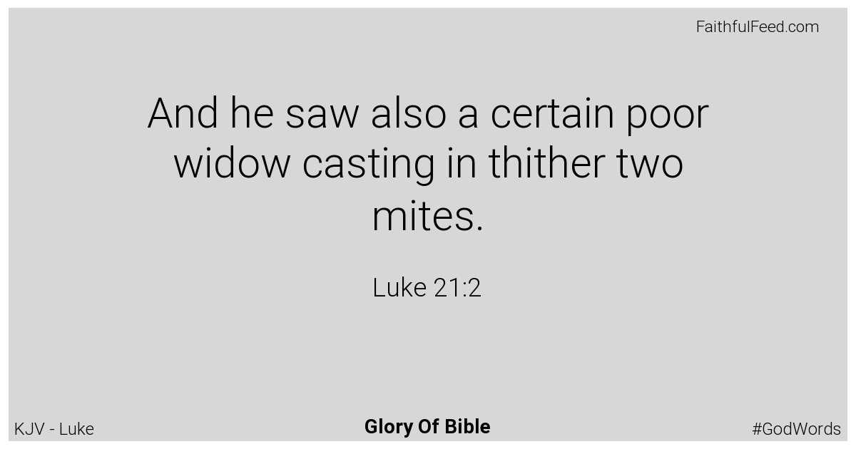 Luke 21:2 - Kjv