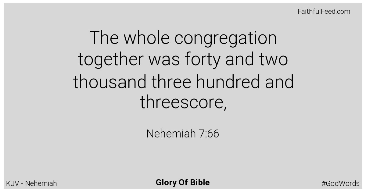 Nehemiah 7:66 - Kjv