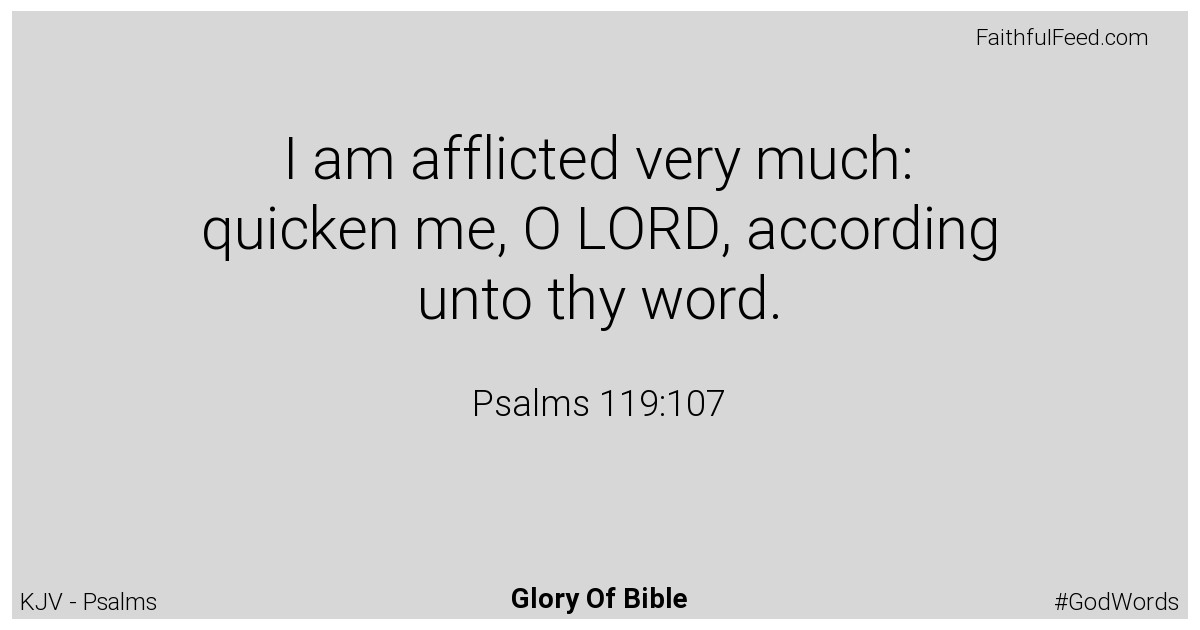 Psalms 119:107 - Kjv