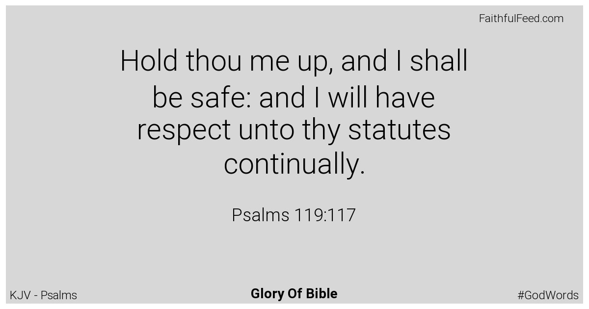 Psalms 119:117 - Kjv