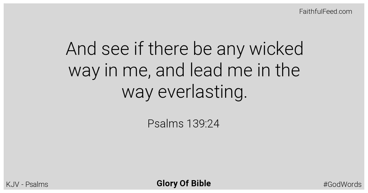 Psalms 139:24 - Kjv