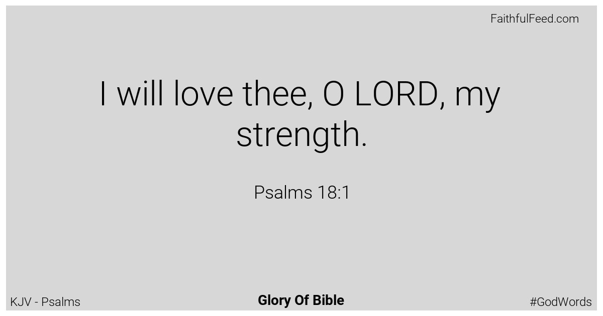 Psalms 18:1 - Kjv