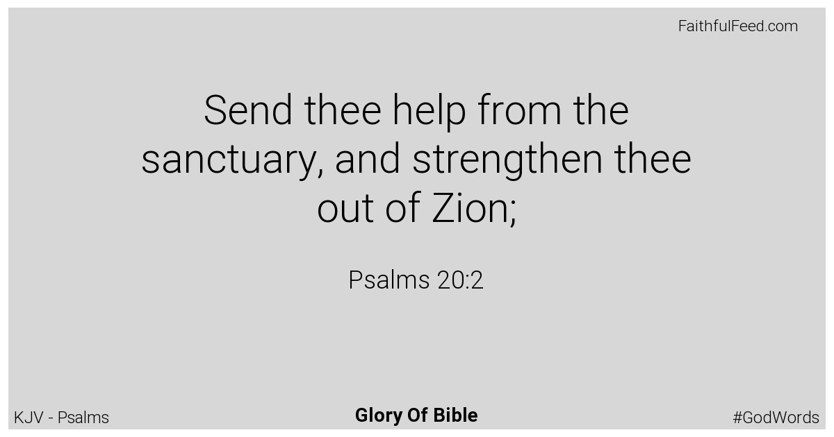 Psalms 20:2 - Kjv