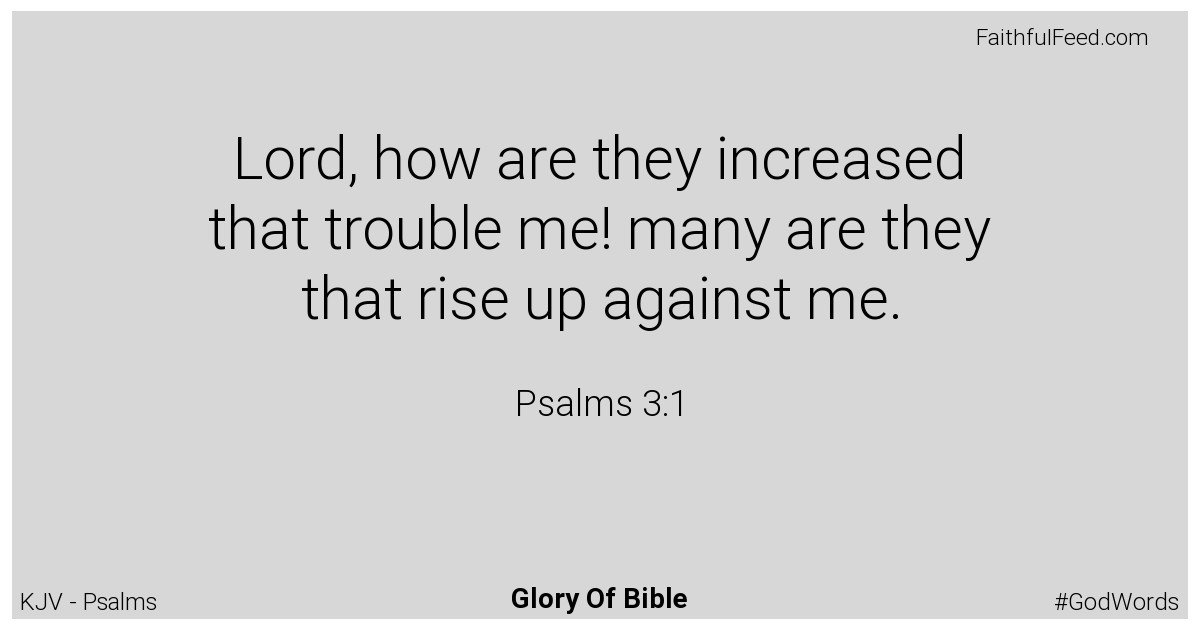 Psalms 3:1 - Kjv