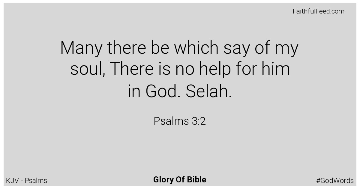 Psalms 3:2 - Kjv