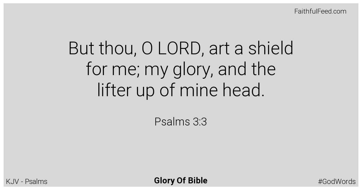 Psalms 3:3 - Kjv