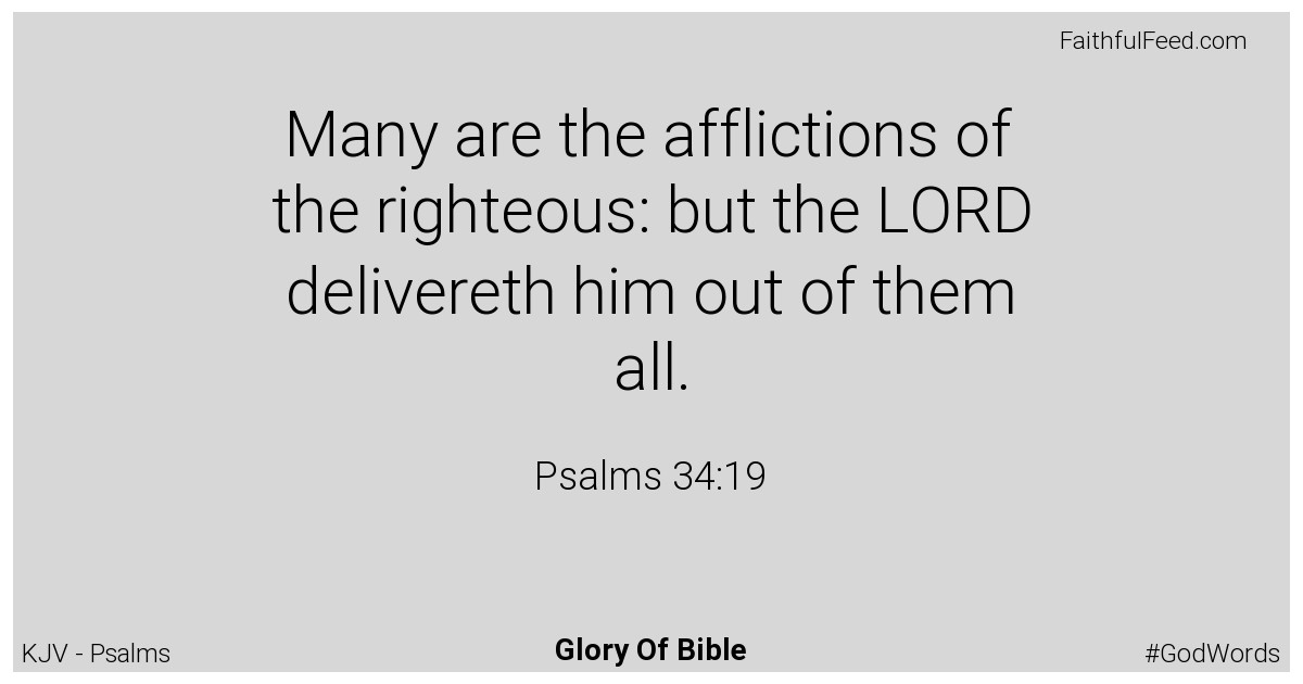 Psalms 34:19 - Kjv