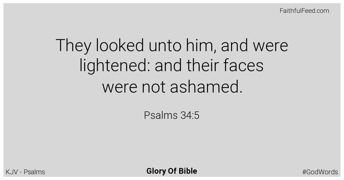 Psalms 34:5 - Kjv