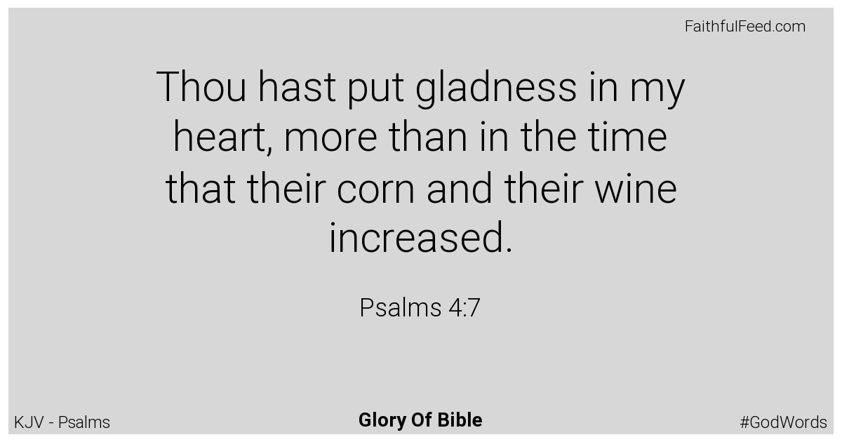 Psalms 4:7 - Kjv