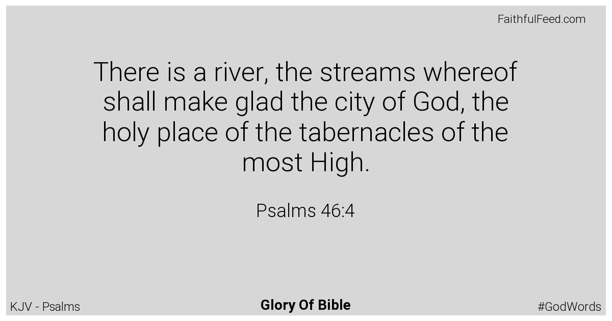 Psalms 46:4 - Kjv