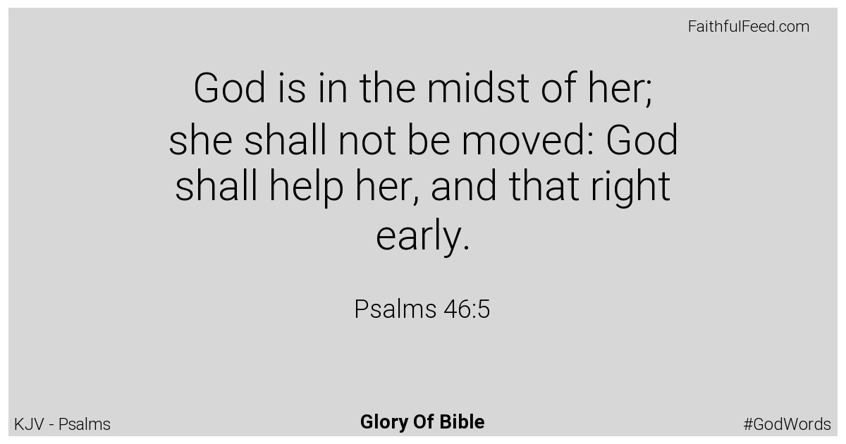 Psalms 46:5 - Kjv