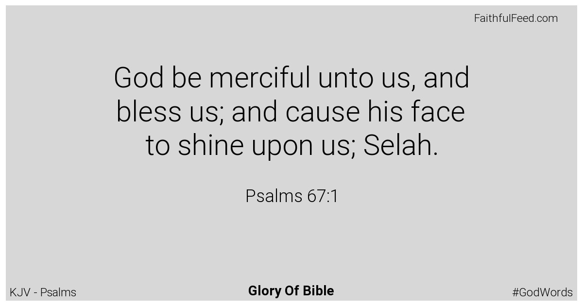 Psalms 67:1 - Kjv
