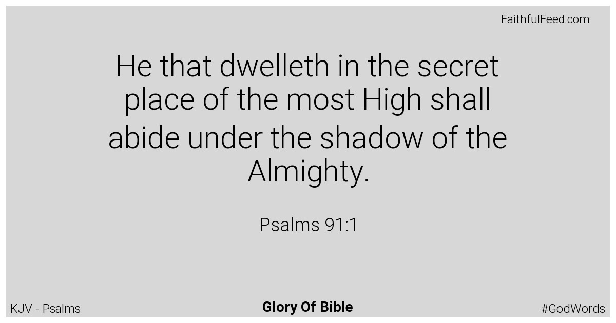 Psalms 91:1 - Kjv