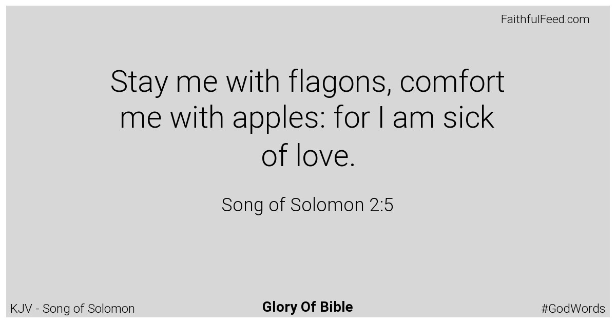 Song-of-solomon 2:5 - Kjv