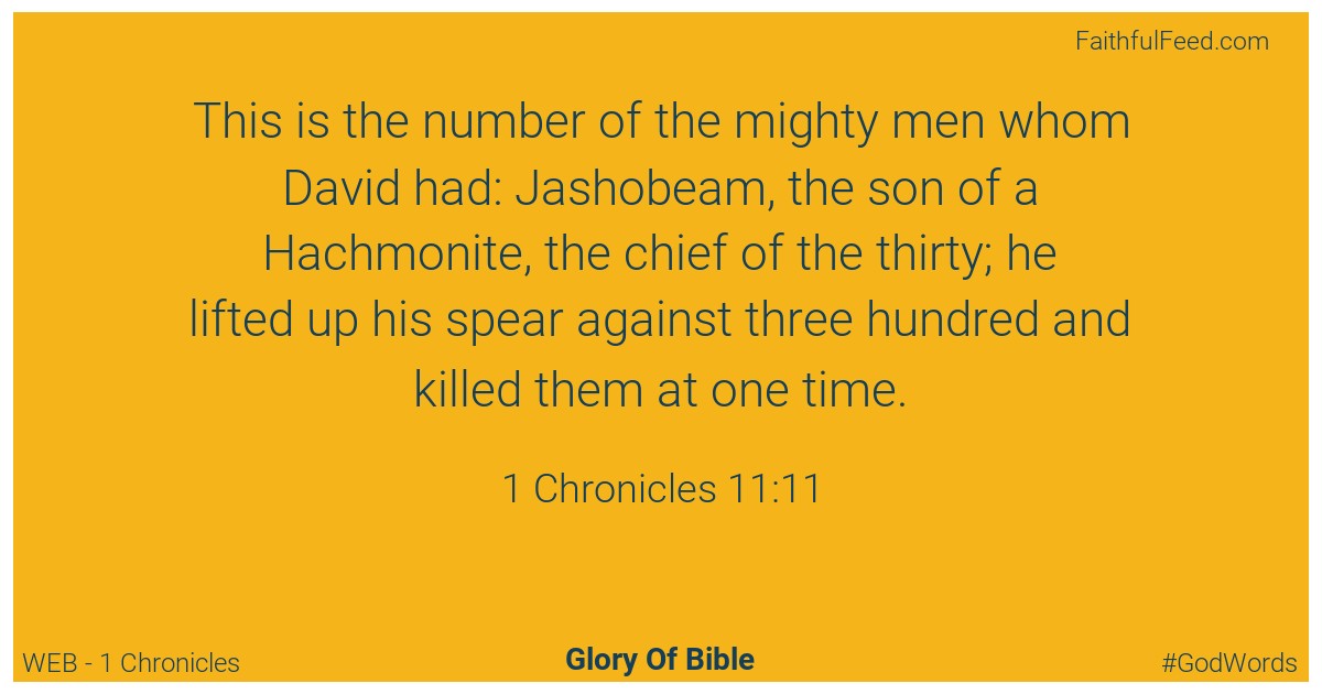 1-chronicles 11:11 - Web
