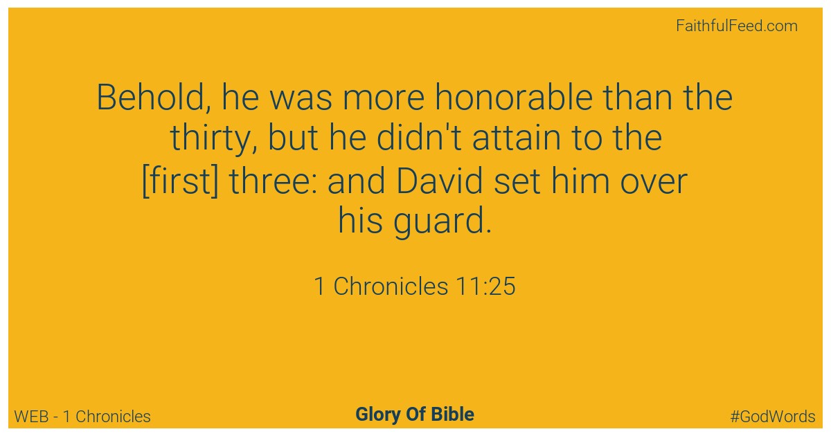 1-chronicles 11:25 - Web