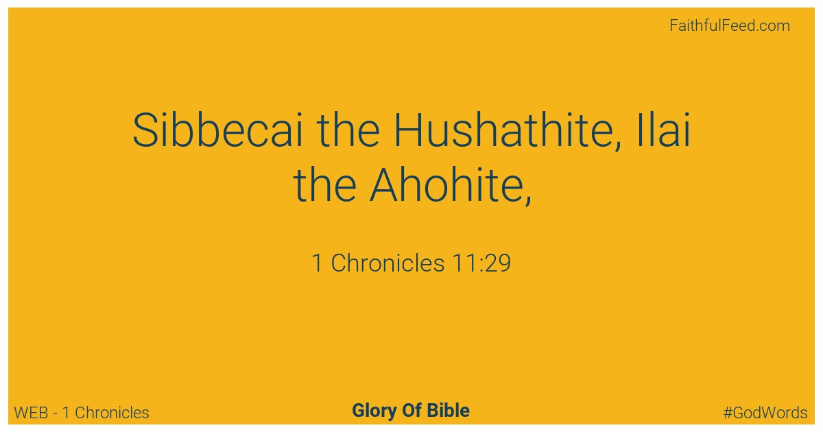 1-chronicles 11:29 - Web