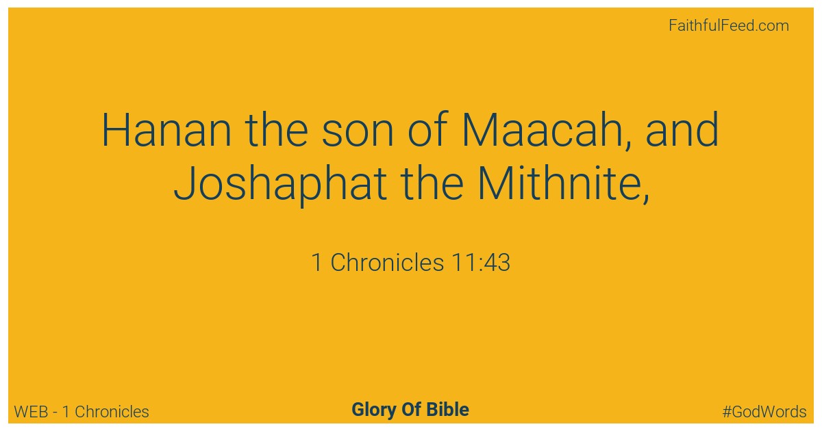 1-chronicles 11:43 - Web