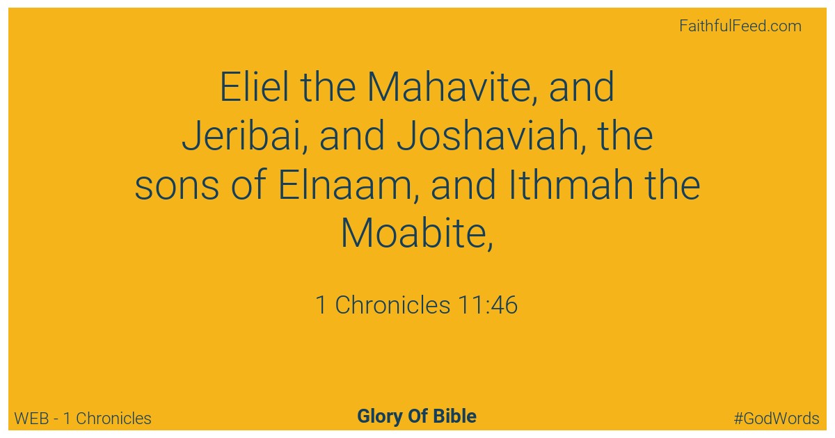 1-chronicles 11:46 - Web