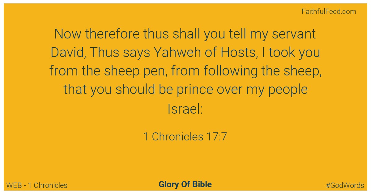 1-chronicles 17:7 - Web