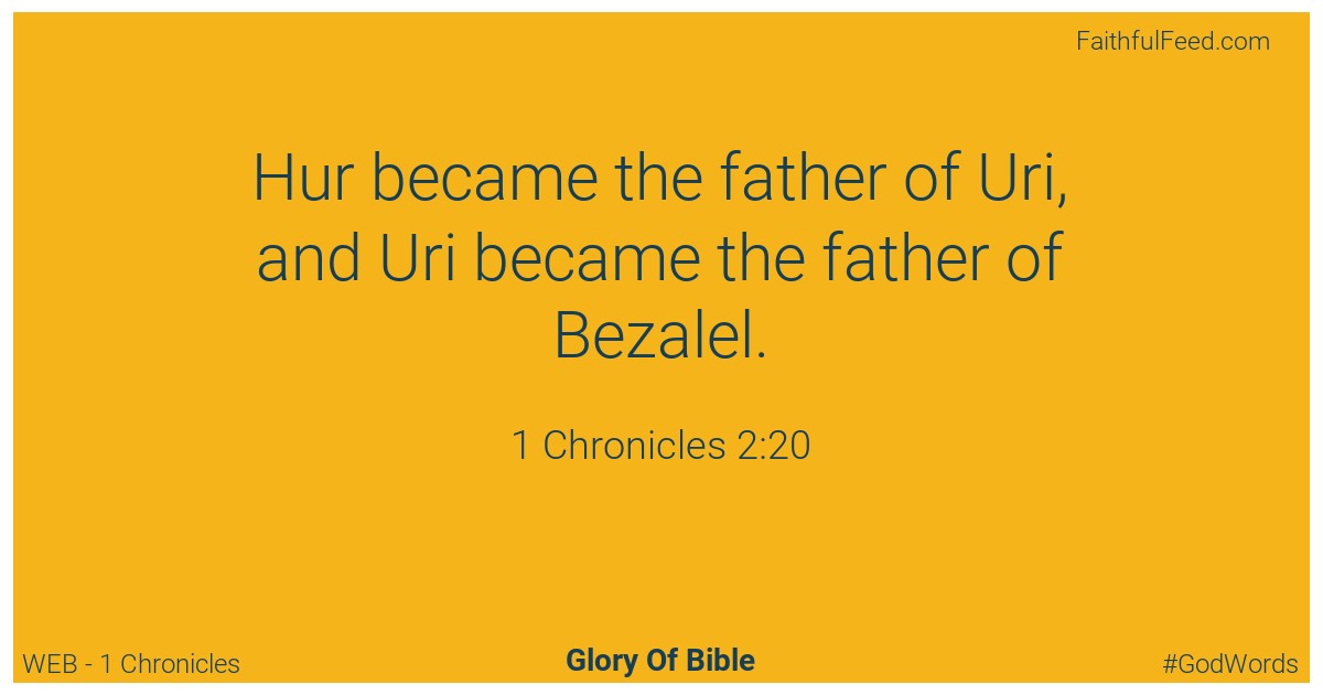 1-chronicles 2:20 - Web