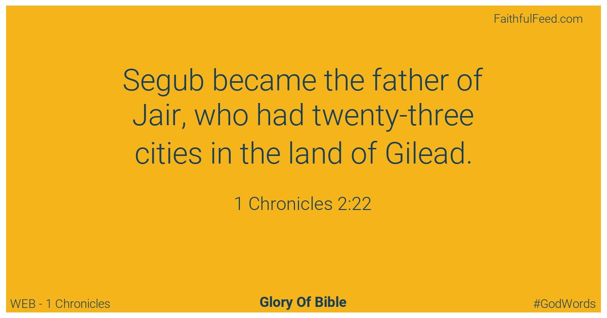 1-chronicles 2:22 - Web