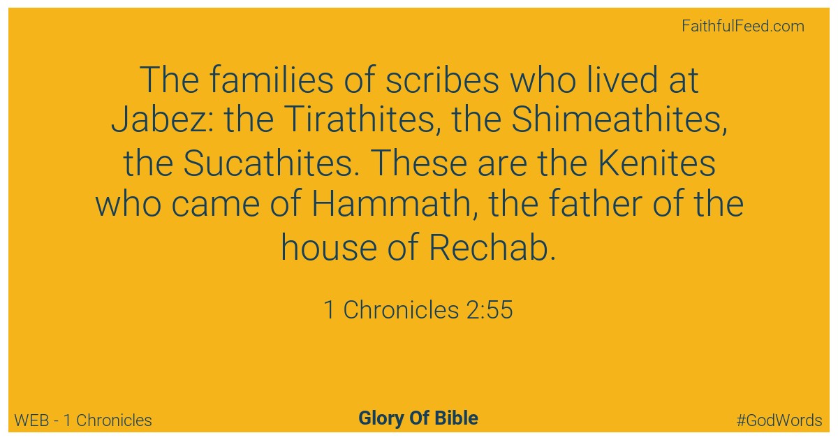 1-chronicles 2:55 - Web