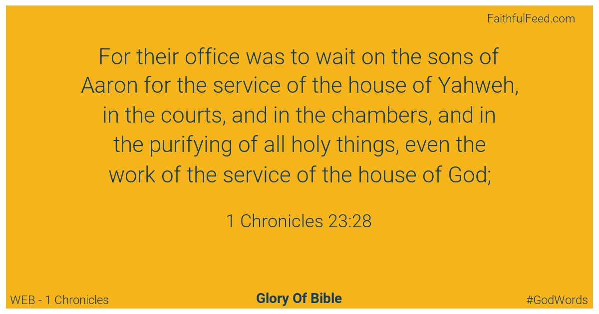 1-chronicles 23:28 - Web