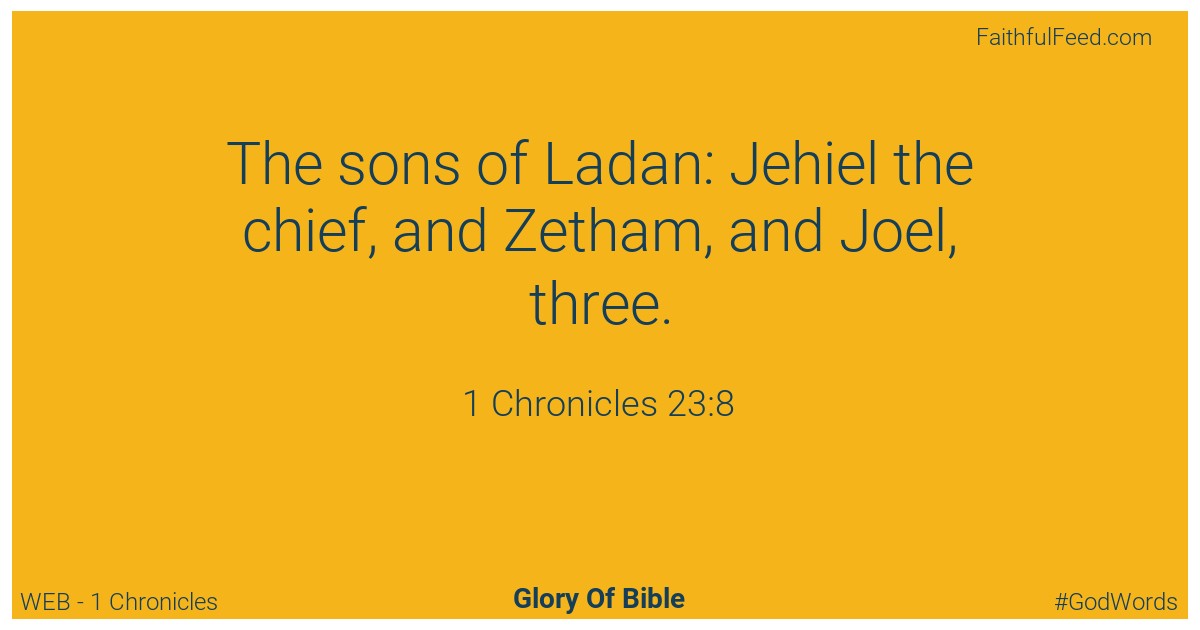 1-chronicles 23:8 - Web