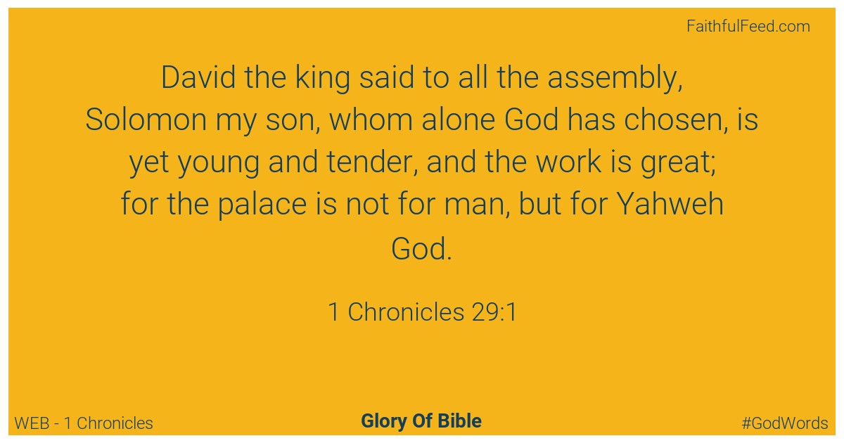 1-chronicles 29:1 - Web