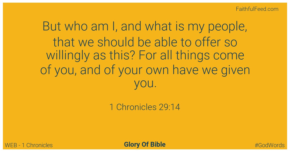 1-chronicles 29:14 - Web