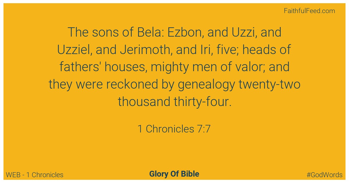 1-chronicles 7:7 - Web