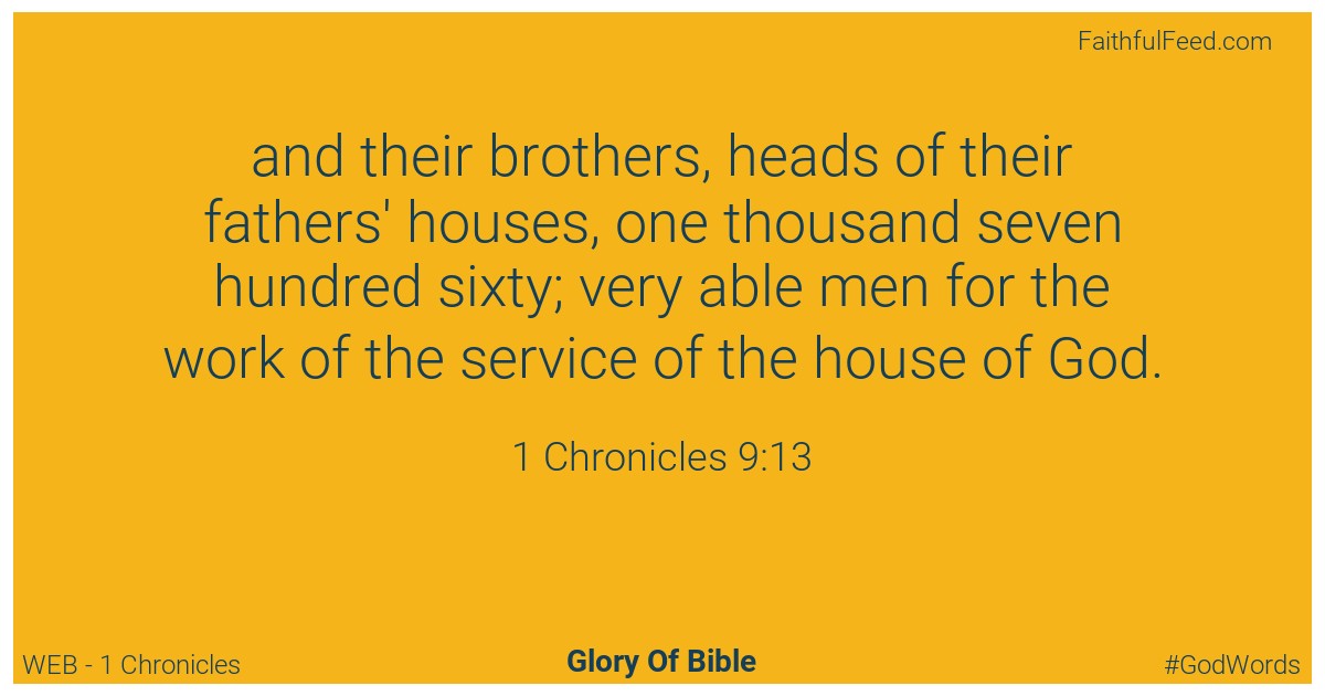 1-chronicles 9:13 - Web