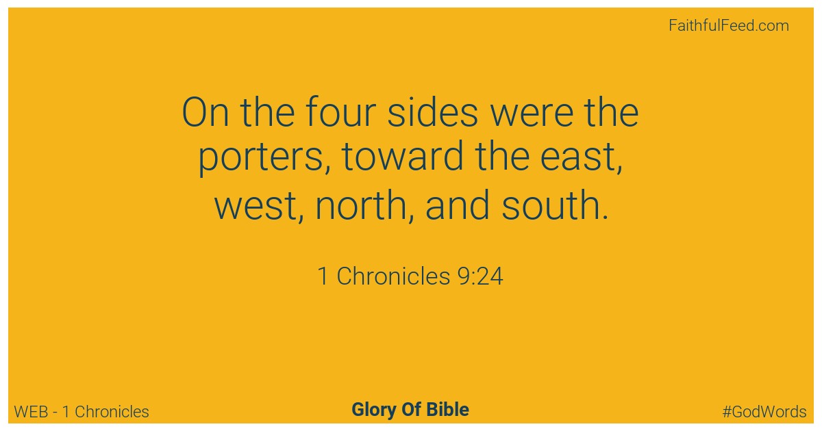 1-chronicles 9:24 - Web