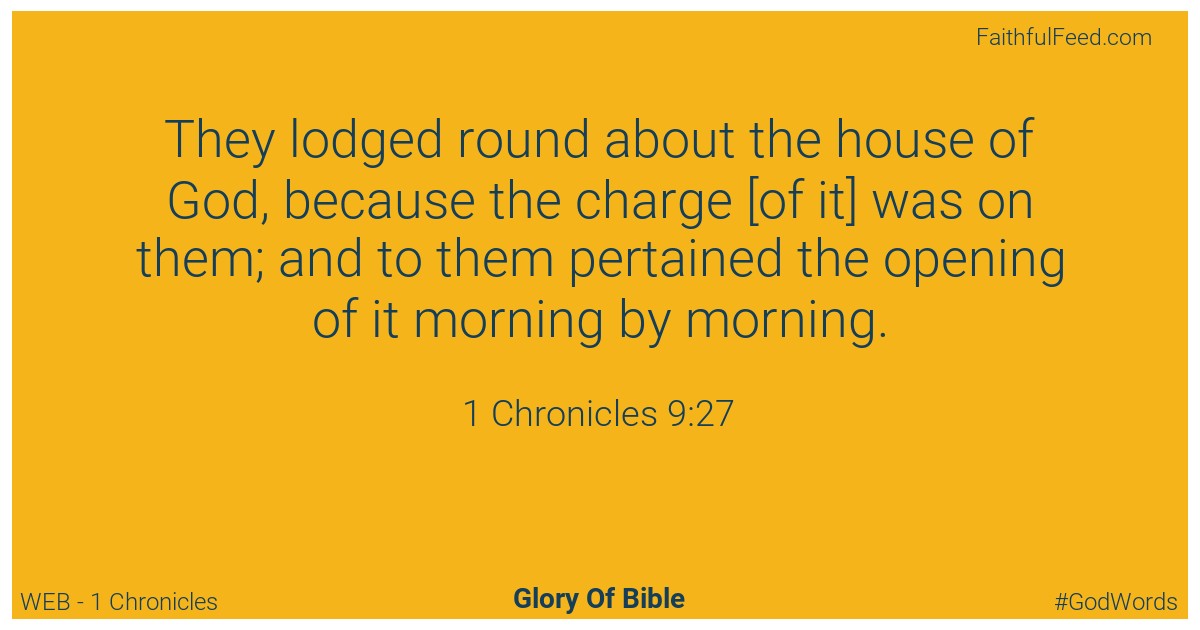 1-chronicles 9:27 - Web