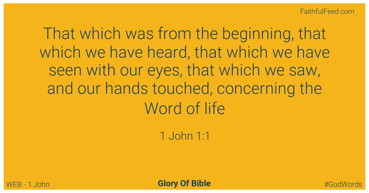 The Bible Verses from 1-john Chapter 1 - Web