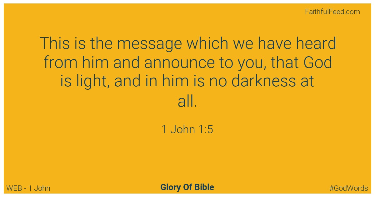 1-john 1:5 - Web